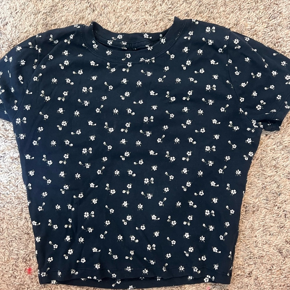 Black Floral T-Shirt